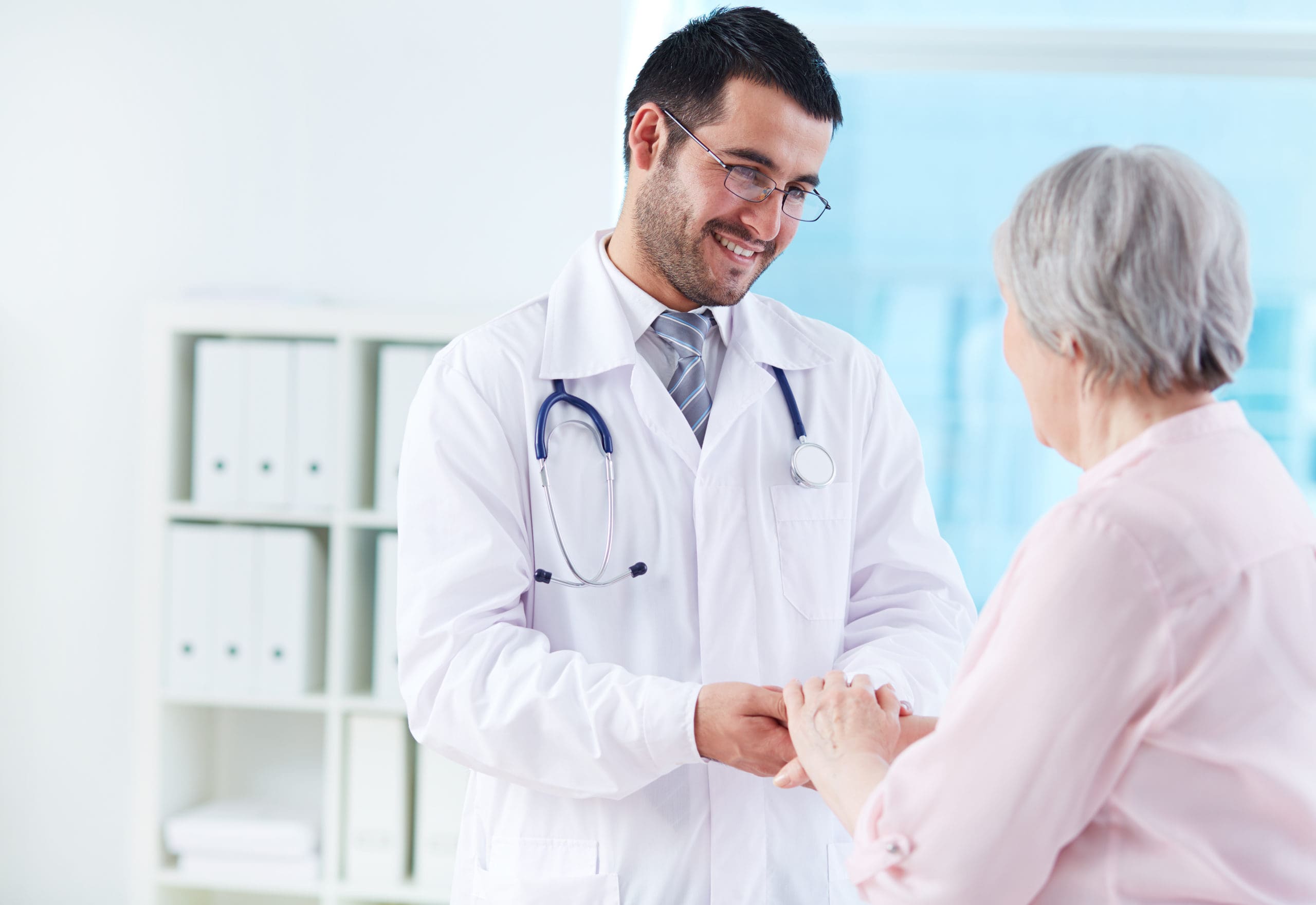 A Physician taking care of an Older Woman